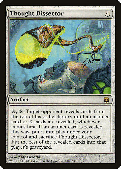 MTG Magic Storm the DST Analysis Instrument Thought Dissetor Colorless Gold 152 English