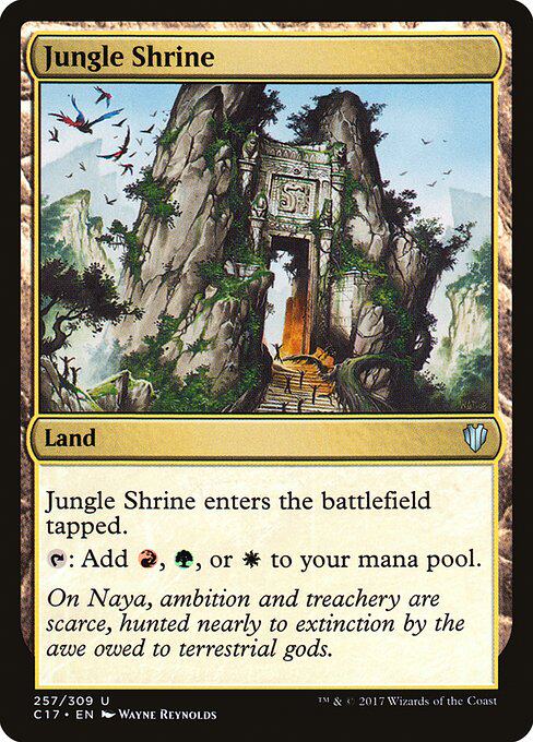 Wanzhi C17 Commander 2017 Jungle Temple Land Silver 257 English
