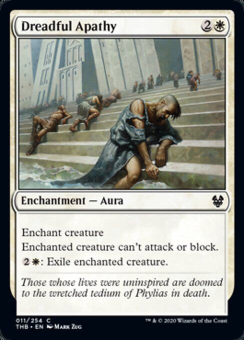 MTG Magic Fengyun THB Terrible Dreadful Apathy White Railway 11 English