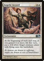 MTG десять тысяч мудрых карт M14 Tianen с Angelic Accord Silver 3 English