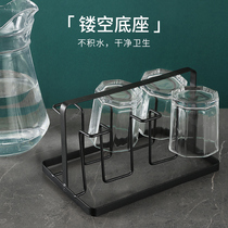Cup rack inverted hanging cup drain rack water glass shelf Home containing glass-cup shelving water glass hanging rack draining shelf