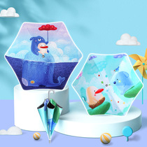 Exclusive New Cartoon Anti-Poke Rounded Corners Childrens Umbrella Nursery School Elementary School Elementary School Kids Cute Little Umbrellas