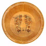 Ванна, деревянный маленький массажер для домашнего использования для ног, увеличенная толщина