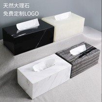 Marble paper towels box light and luxurious wind cramps Living room upscale minimalist modern paper cramps Cardboard Boxes of cardboard boxes