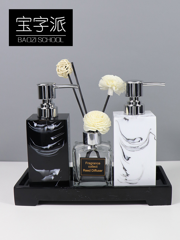 Shower gel shampoo foaming bottle foaming bottle press foam hand sanitizer bottle foaming sub-bottling high-end