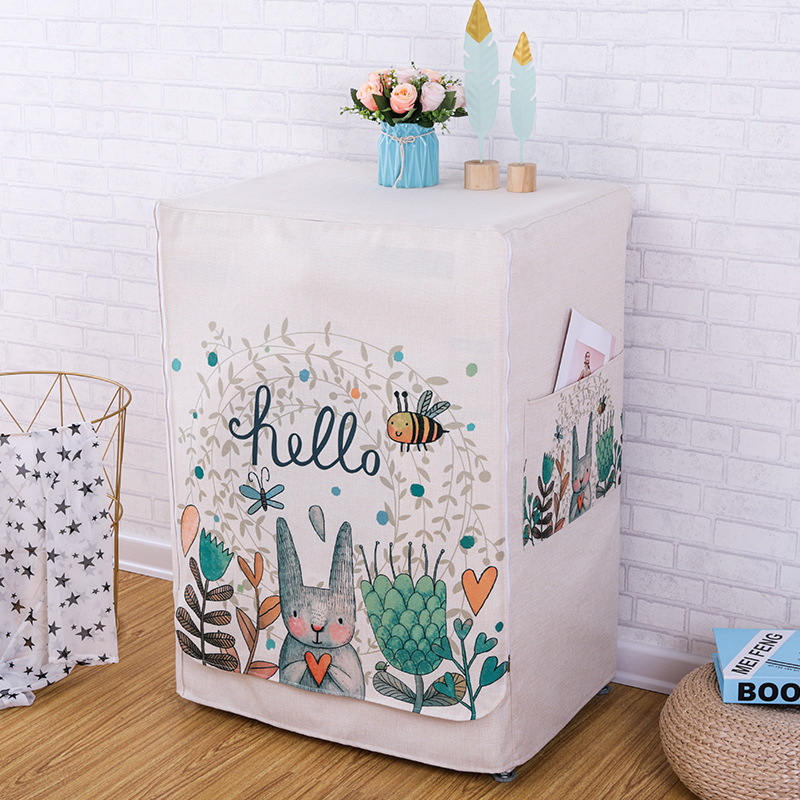 Roller washing machine hood waterproof sunscreen washing machine Heel universal small swan Siemens dust cover tumble