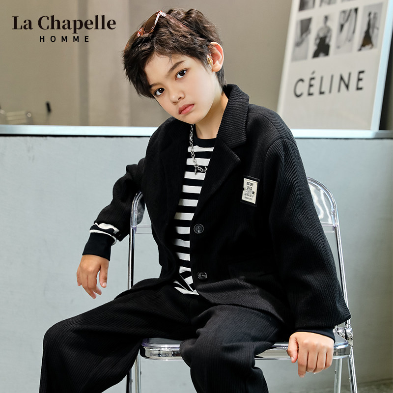 La Chapelle children's casual suit set in the big boy boys spring and autumn small suit spring dress jacket