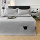 Summer iced beans cool mat three-piece set machine washable 2024 new summer iced silk mat sheets and soft mat