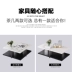 Tủ tivi kết hợp bàn cà phê hiện đại tối giản nội thất phòng khách Bắc Âu telescopic bàn cà phê đá cẩm thạch + tủ tivi