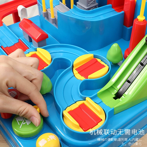 TikTok, поезд с рельсами, интеллектуальная игрушка, транспорт для мальчиков, 3-6 лет