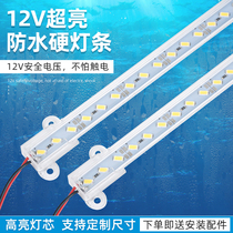 led hard light strip 12V long outdoor waterproof light with super bright fish tank underwater exterior wall sign light box display cabinet light
