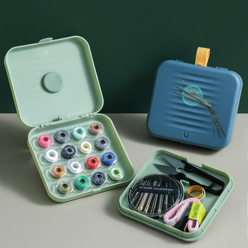 Magnetic needle and thread box set home-mounted sewing storage bag student dormitory small hand stitch sewing tough tool