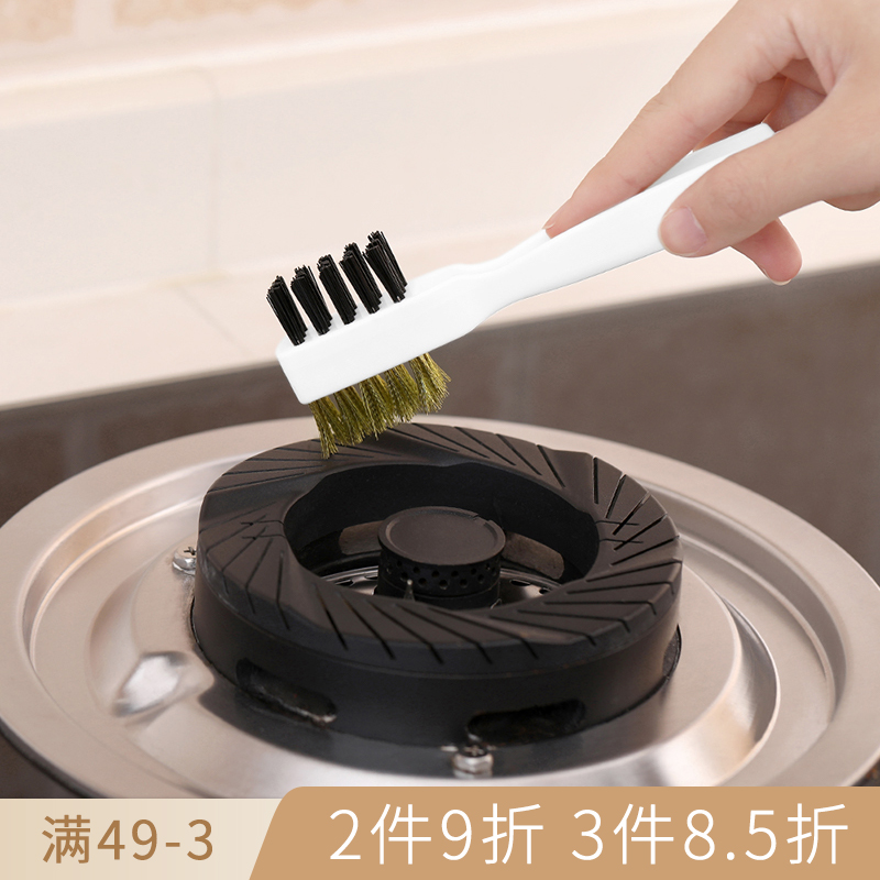 Cooktop gas cookcleaner cleaning brush housekitchen utility gas stove trough cleaning brush heating chip handle brush