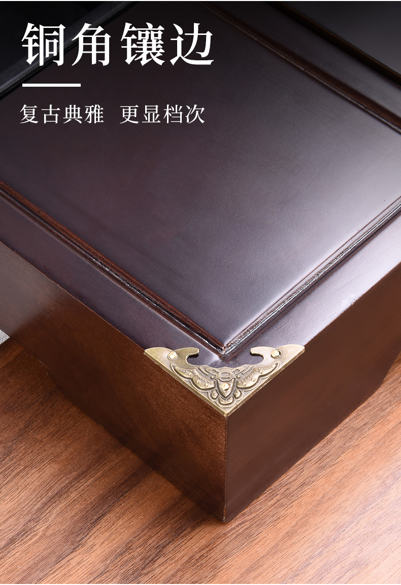 HaoFeng kung fu tea set of a complete set of domestic solid wood tea tray ceramic teapot automatic contracted tea tea table