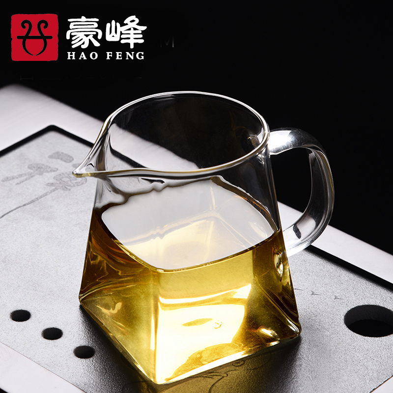 Haufeng Glass Fair Cup Thickened Heat-Resistant Sub-Tea Instrumental Public Cup Divided Tea Cup Fair Cup Justice Pot Tea Sea-Loaded Tea