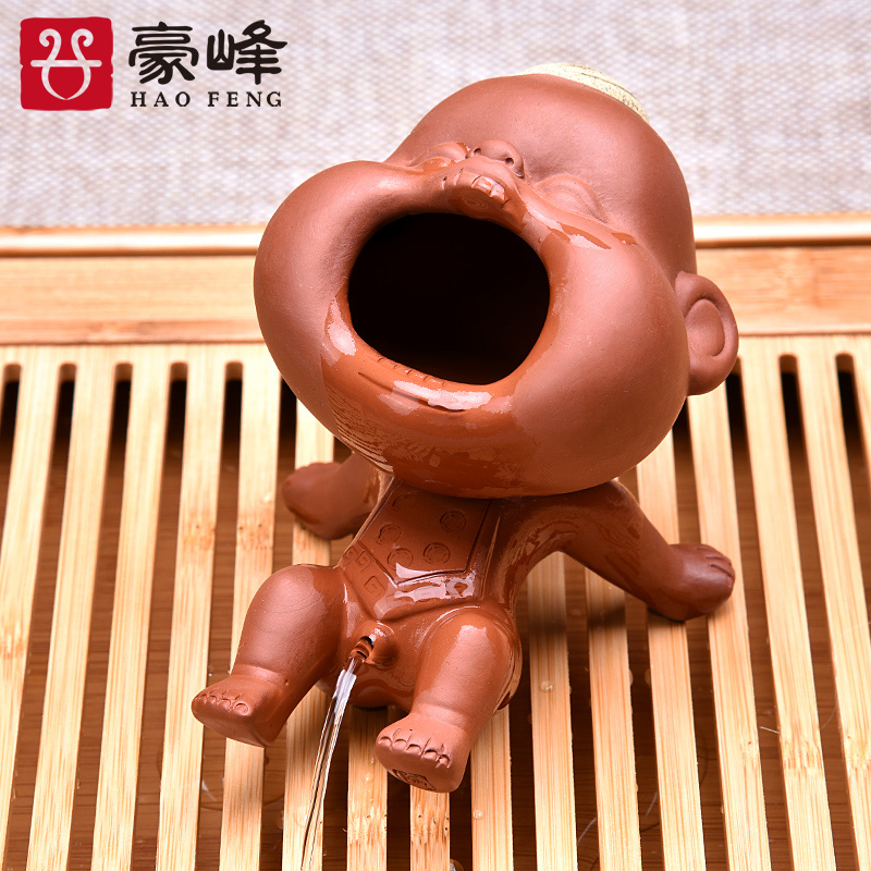 Haofeng Purple Sand Creative urine children's tea Pet urine baby tea Play children's water spray tea tray ornaments Kung Fu tea tea ceremony accessories