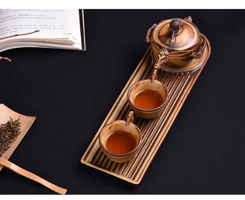 HaoFeng clay pot of two cups of a dry tea set tea service of a complete set of kung fu tea set ceramic gift set tea service