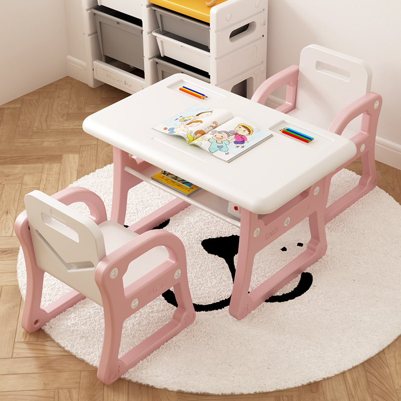 Children's table and chair set Baby table chair toy table Kindergarten small desk Children's learning table Writing desk