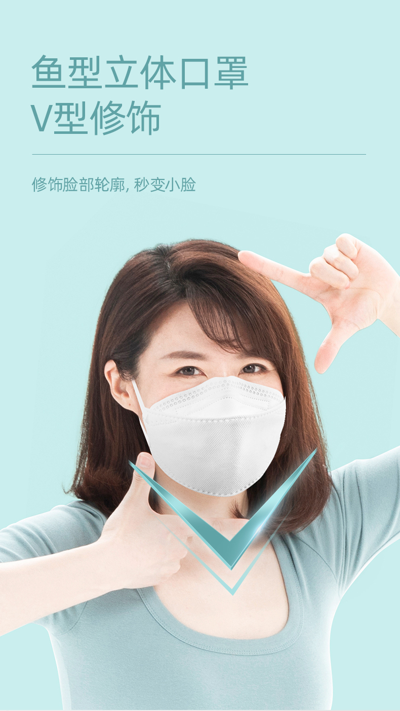 维德医疗 鱼型KN95防护口罩 10只 独立装 图7