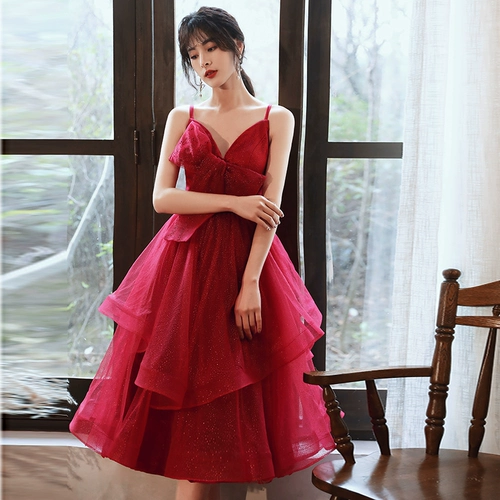 Красное вечернее платье, летнее элитное свадебное платье, коллекция 2023