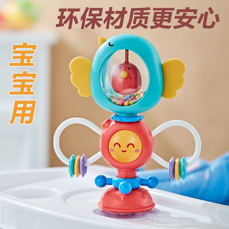 Baby hand rattle toy tooth gum can be boiled with water to teach early childhood newborn 0-6-12 month baby boy girl-Taobao