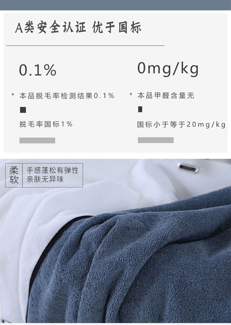 家用珊瑚绒成人加大加厚浴巾 图4