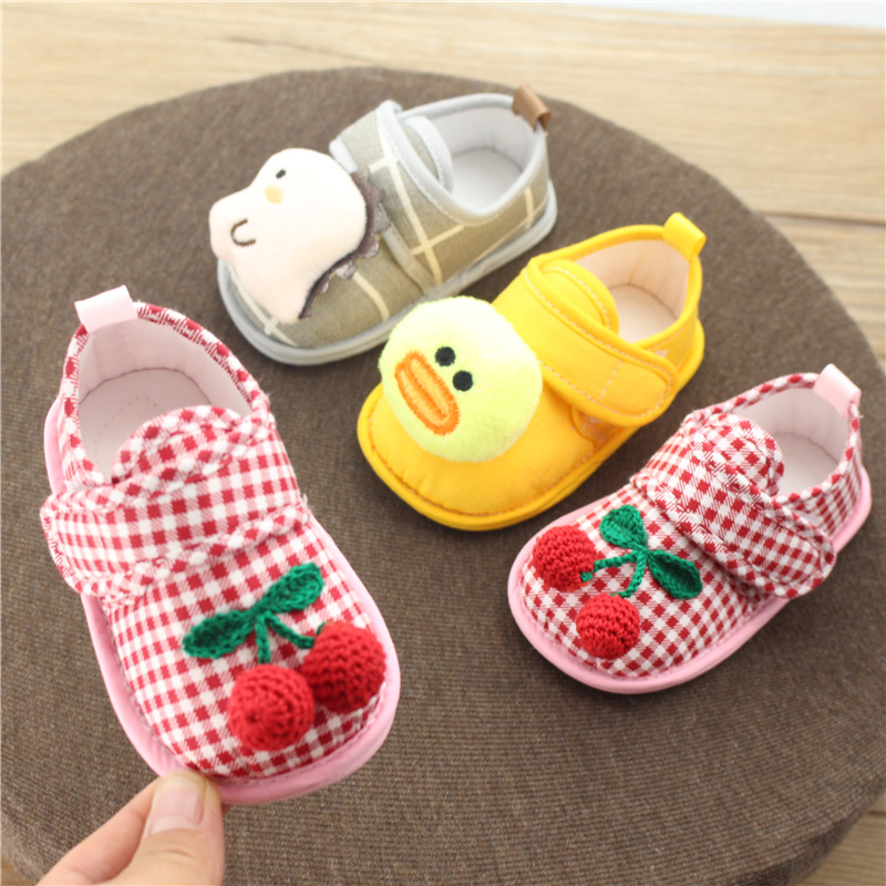 New spring and summer hand cotton baby shoes 0 - 6 months 12 infant soft sole baby shoes breathable