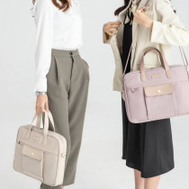 Business Commuter Laptop Bag Woman 14 inch Applicable Apple macbook13 3 Huawei 15 6 inch Hand liner bag Large capacity Inclinable Cross Wark Protective Sheath Pure Color Advanced HP