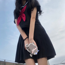 JK suit full set of college style student orthodox sailor suit cute mid-length summer new jk uniform skirt genuine