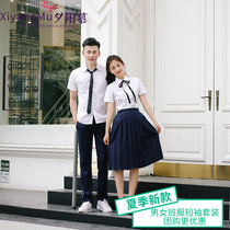 Korean version of the school uniform suit college style senior high school class clothes summer men and women graduation clothing group purchase custom plus size