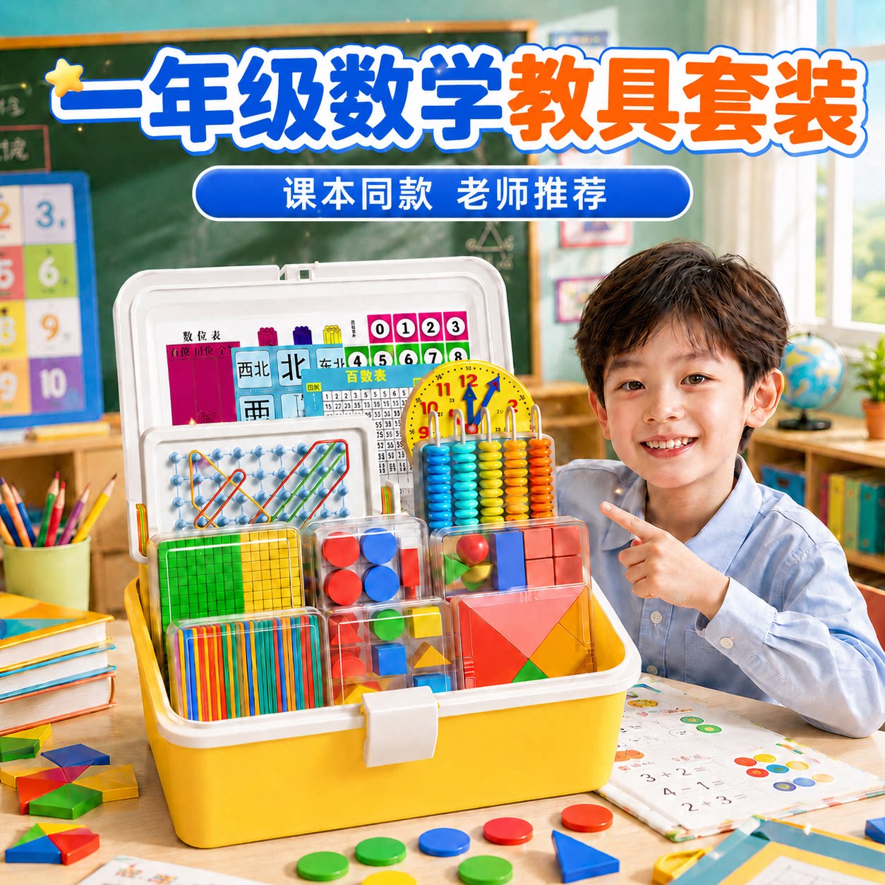 Essential math teaching aids for first grade