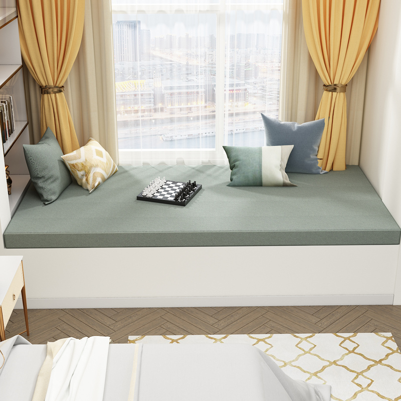Custom tatami waterproof bay window pad window sponge table pad Nordic style bedroom bed chair card seat cushion balcony cushion