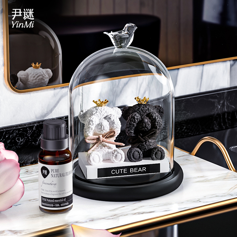 Yin Riddle Small Bear Enlarge Aroma Stone Cryolite No Fire Incense INDOOR PERSISTENT ESSENTIAL OIL ROOM BEDROOM WOMAN SCENTED SCENTS SWING PIECE-TAOBAO
