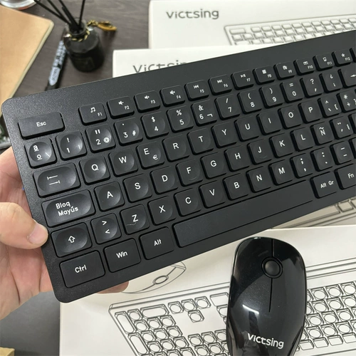 Универсальный ноутбук, беззвучная беспроводная мышь, клавиатура, комплект, европейский стиль