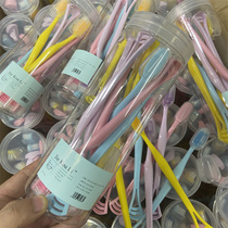 Orders from South Korea Be Preparedness Household Barreled Eight-Pack Tongue Scraper Brush Adult Soft Toothbrush