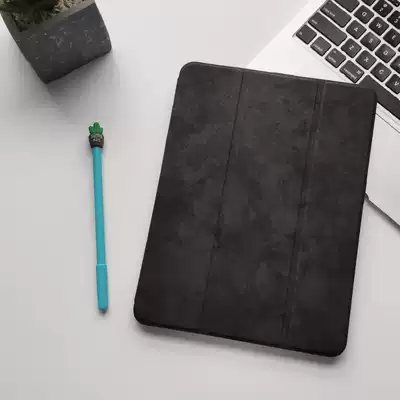 iPad protective case eighth generation 2020 with pen slot 10 2 sets 2018Pro11 10 5 inch 2019 three fold solid color