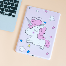 New ipad2021 Cover 10 2 Inch Cartoon Small Balls Single Face No Cover Super Slim Cute Cat Unicorn Protective Softshell