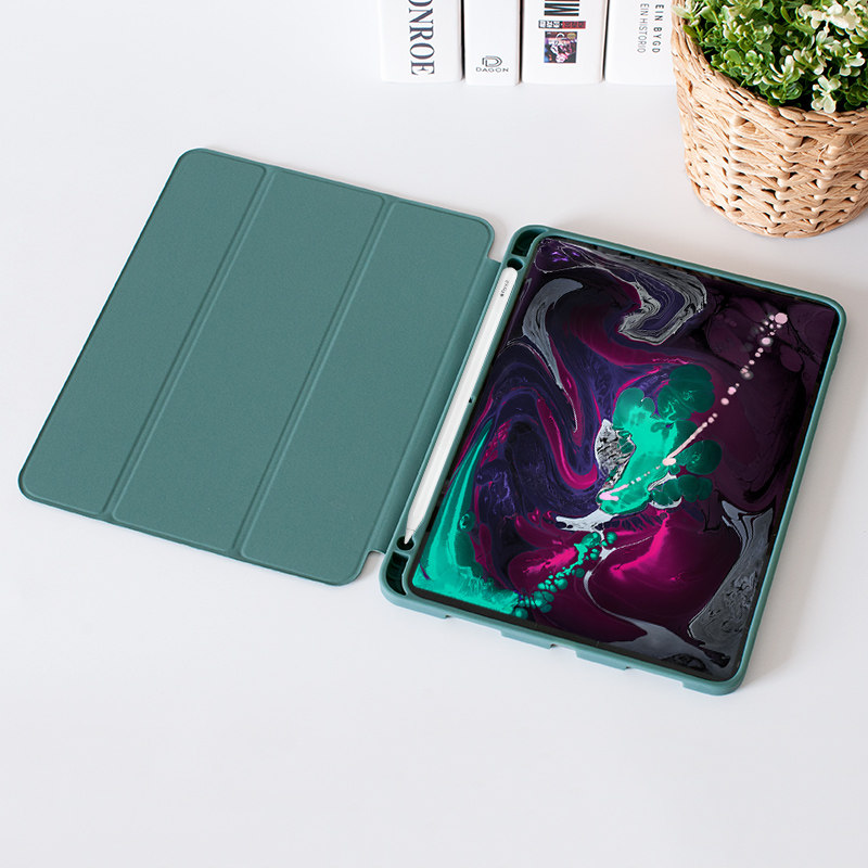 iPad protective sleeve pen slot 2018 models 9 7 inch shell A1893 trifold smart soft case dormant cover