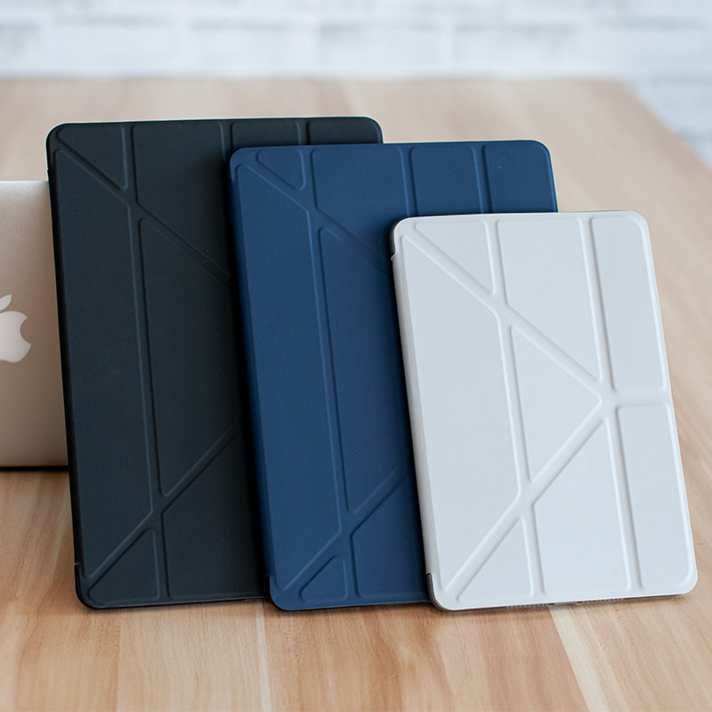iPad mini2 protective case 3 generation tablet A1432 solid color 1489 vertical 1601 deformation ins simple 1 soft shell