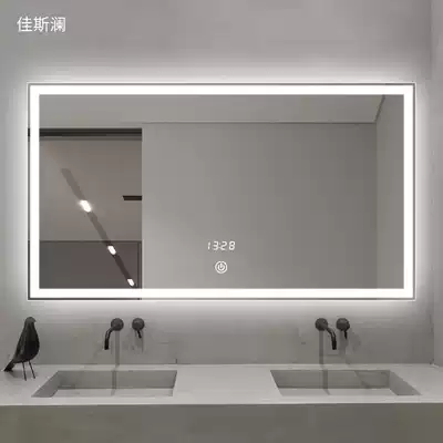 Nordic smart bathroom mirror light extravagant style cosmetic room vanity mirror with light anti-fog toilet makeup mirror hanging wall