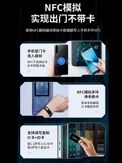 Machine for Duplicating Access Control Cards, Ic Encryption Elevator Card Universal Decoder, Card Duplicator, Mobile Phone Nfc Card Reader and Writer