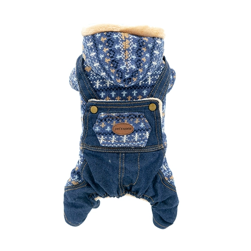 Осенняя одежда для собак Осень и зимние плюшевые щенки для собак, чем Xiong Bomei, четыре, зима, плюс бархатная теплой одежда для домашних животных