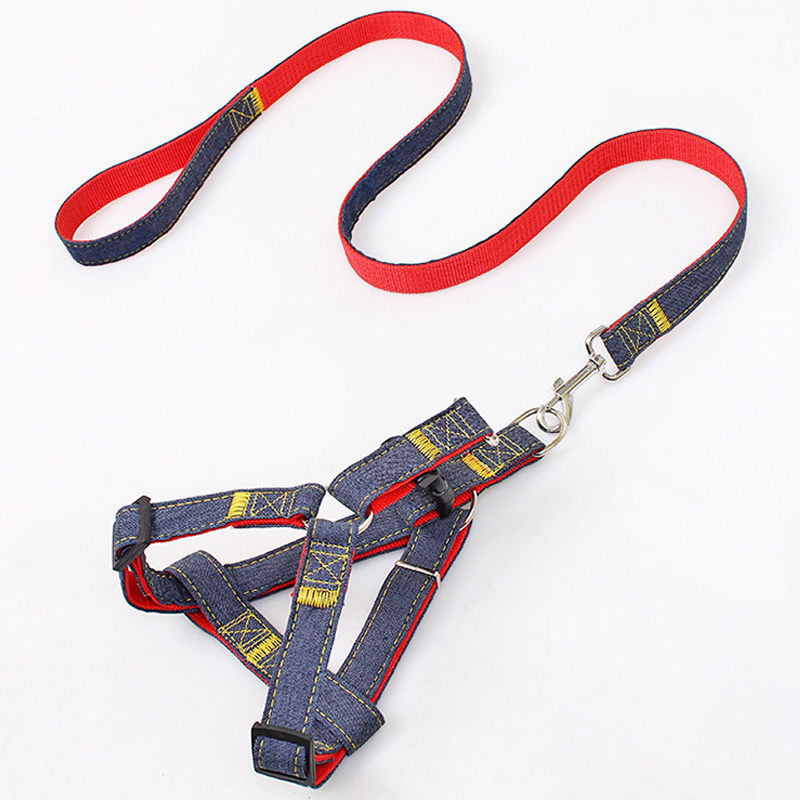 Pet Chest Back Traction Rope Puppy Dog Pull Out For Walking Dog Rope Chain Sub Medium Size Small Canine Wool Teddy Goods