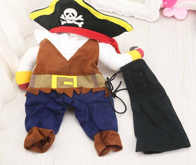 Hài hước chó quần áo mèo vui hơn gấu hươu chó con chó nhỏ chó Teddy cướp biển stereo trang phục thú cưng - Quần áo & phụ kiện thú cưng áo cho chó pug