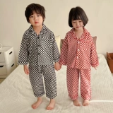 Детская демисезонная хлопковая пижама, тонкий детский лонгслив для мальчиков, нарукавники, комплект