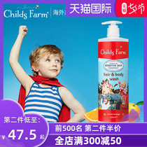 Childs Farm Childrens Shampoo and Bath 2-in-1 Organic Baby Baby Shower Gel Shampoo 500ml