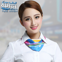  Chunlan new China mobile overalls womens accessories Mobile tooling uniforms professional womens big silk scarf