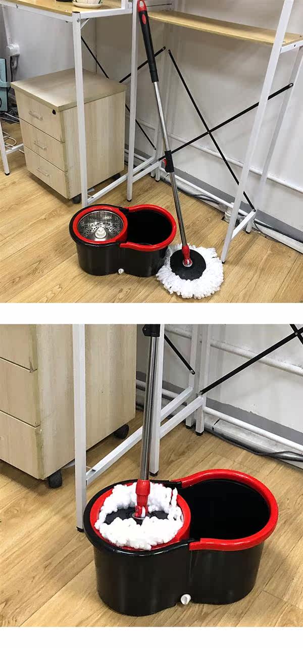 Щетка для мытья посуды 三代八字好神拖家用免手洗懒人地拖手压旋转拖把拖布桶地板清洁 Other