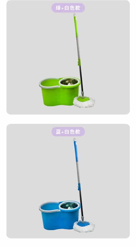 Щетка для мытья посуды 三代八字好神拖家用免手洗懒人地拖手压旋转拖把拖布桶地板清洁 Other