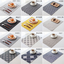 Japanese-style cotton-linen napkin tablemat Nordic dining room heat insulation and hot-pressing mat for elementary students